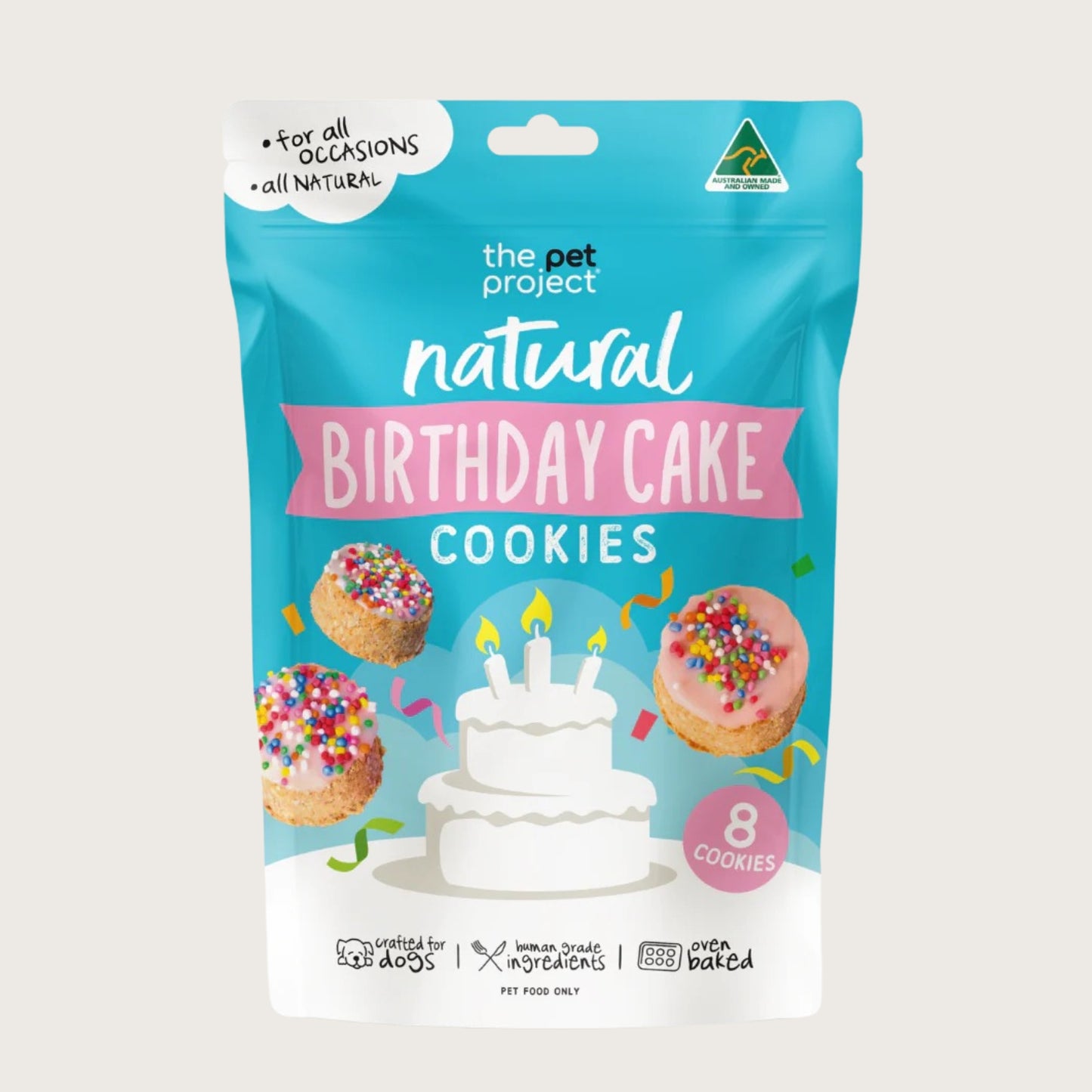 Birthday Cake Dog Cookies