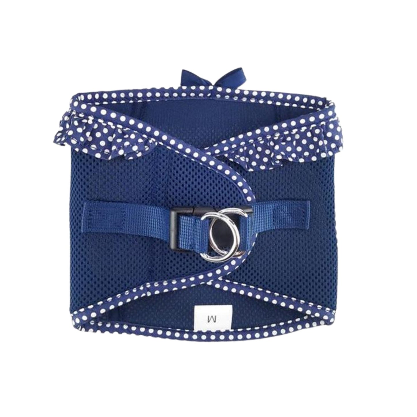 American River Choke Free Dog Harness - Navy Polka Dot - Pooch Luxury