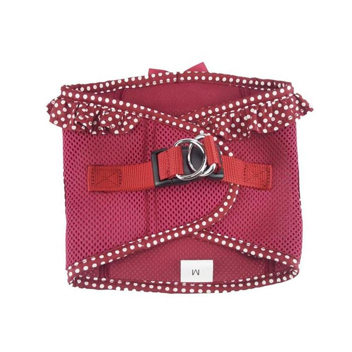 American River Choke Free Dog Harness - Wine Polka Dot - Pooch Luxury