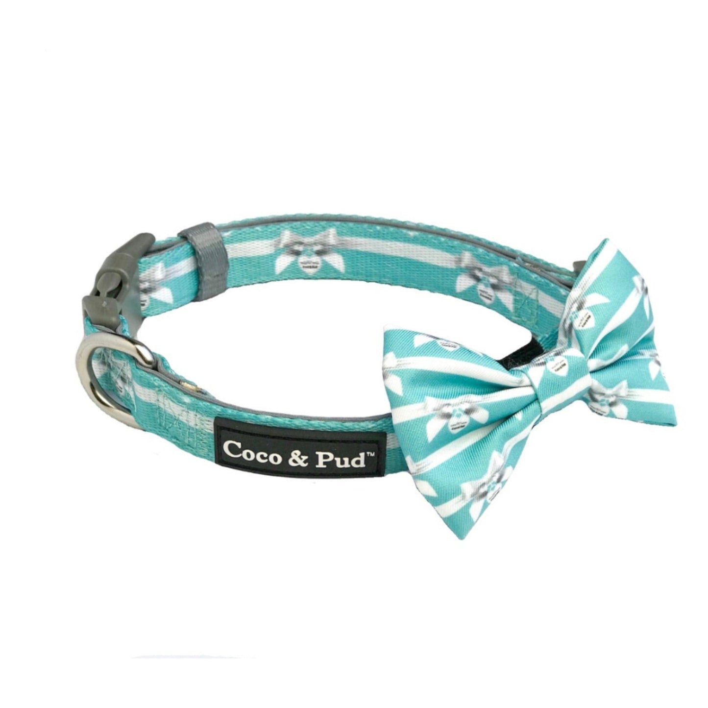 Audrey Dog Collar & Bow Tie - FINAL SALE - NO RETURNS - Pooch Luxury