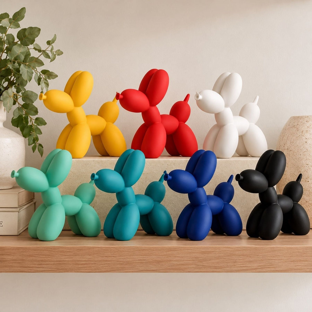 Balloon Dog Figurine Home Decor - Assorted Colours - Pooch Luxury