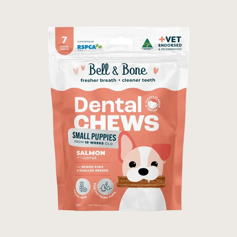 Bell & Bone Puppy Dental Chew - Salmon & Carrot - Pooch Luxury
