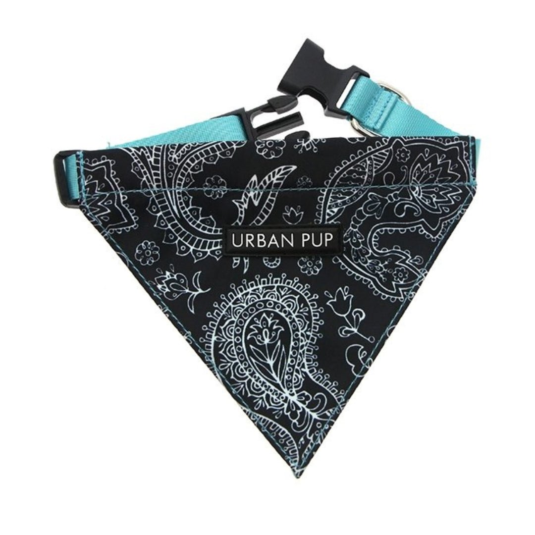 Black & Blue Paisley Bandana - Pooch Luxury