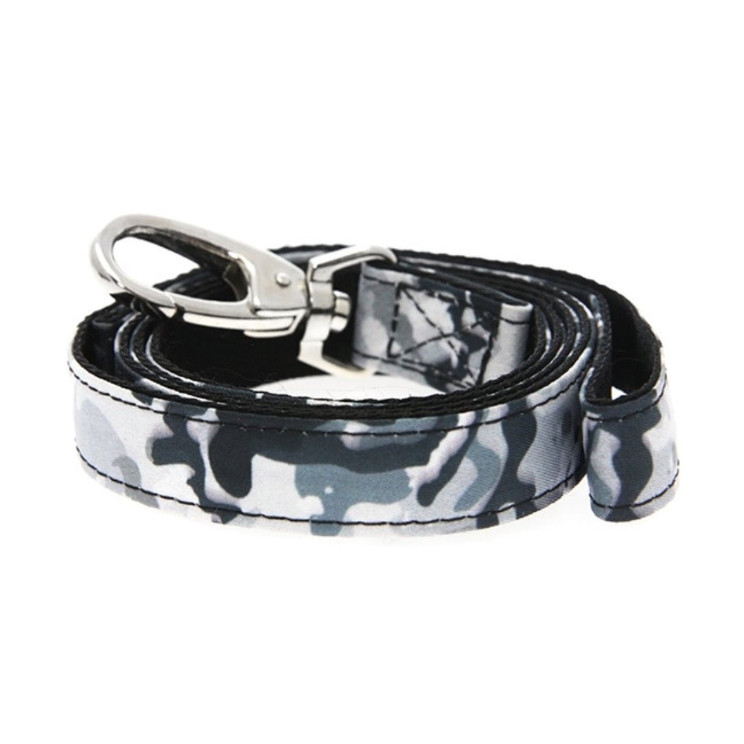 Camouflage Leash Grey - Pooch Luxury
