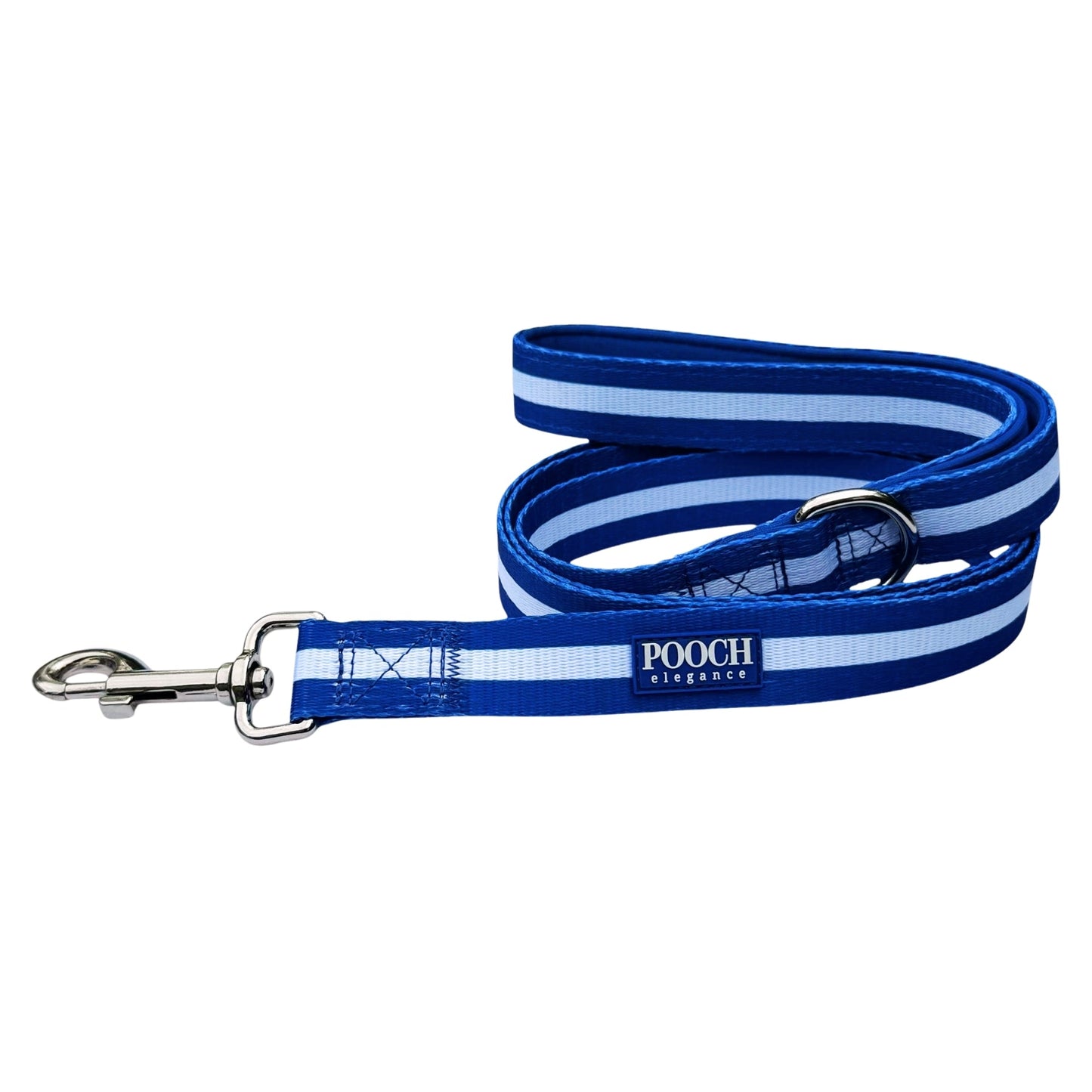 Carnival Stripe - Royal Blue Dog Leash - Pooch Luxury
