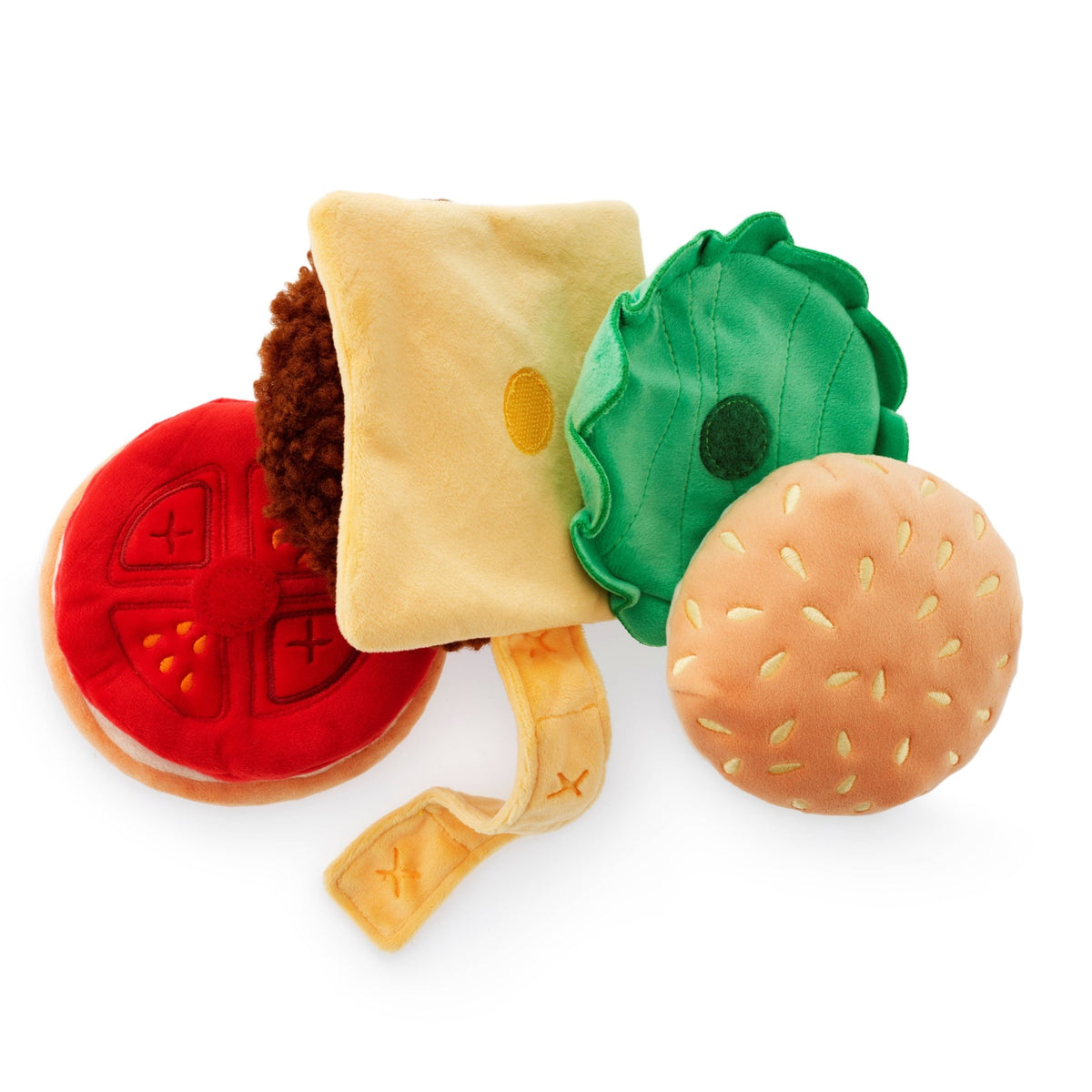 Cheeseburger Interactive Snuffle Dog Toy - Pooch Luxury