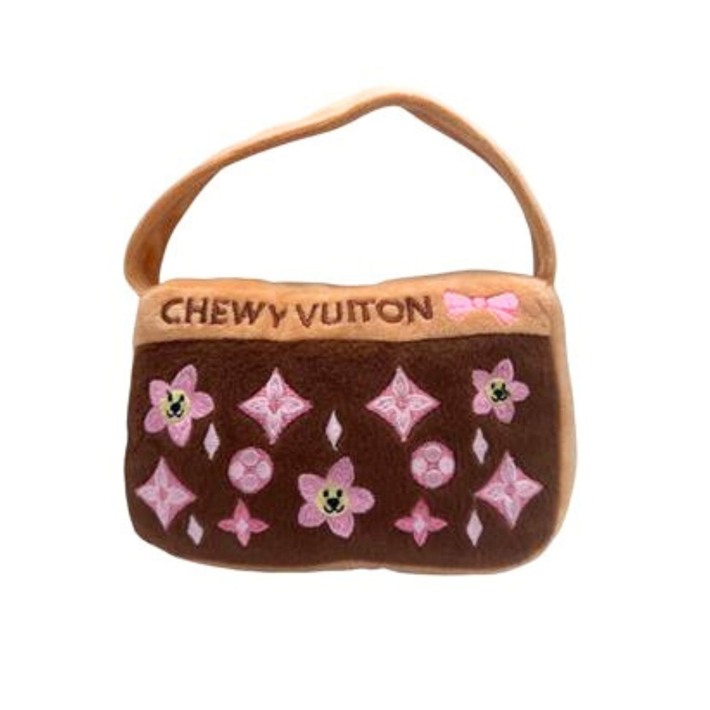 Chewy Vuiton Brown Blossom Pawfum Dog Toy - Pooch Luxury