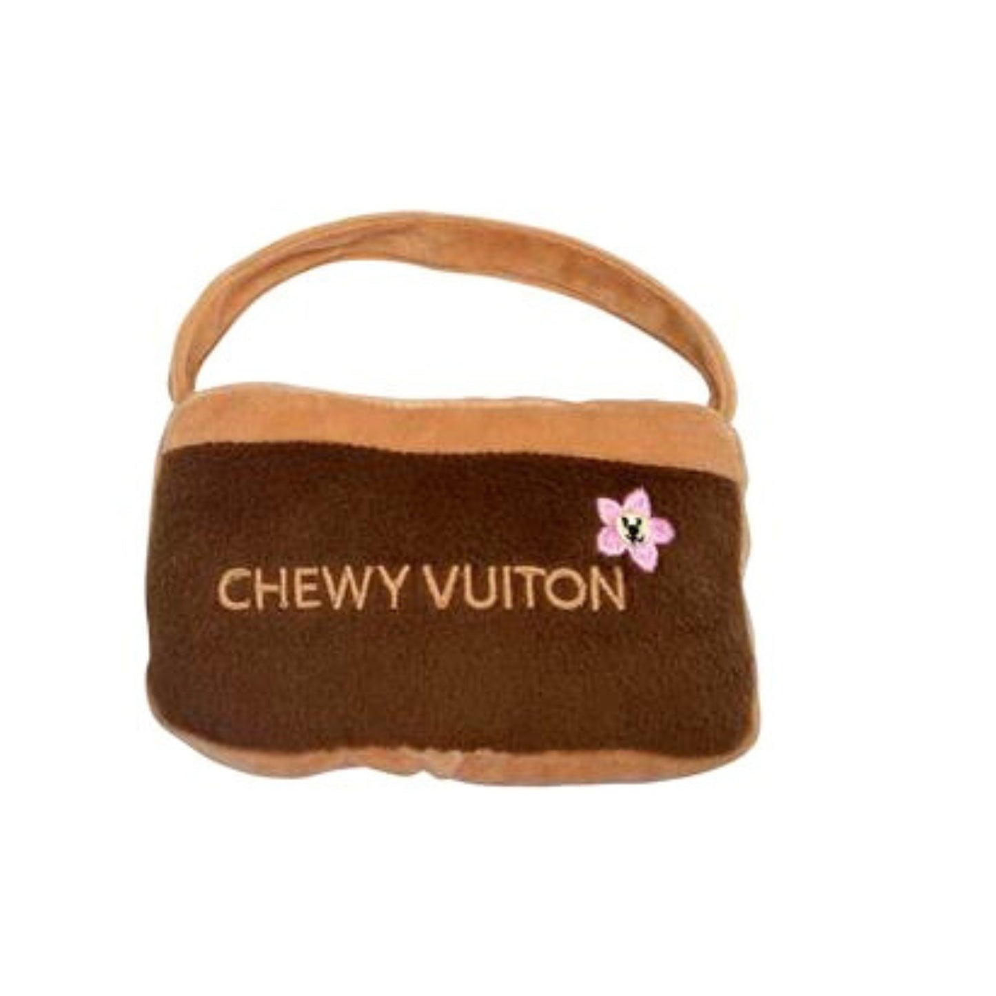 Chewy Vuiton Brown Blossom Pawfum Dog Toy - Pooch Luxury