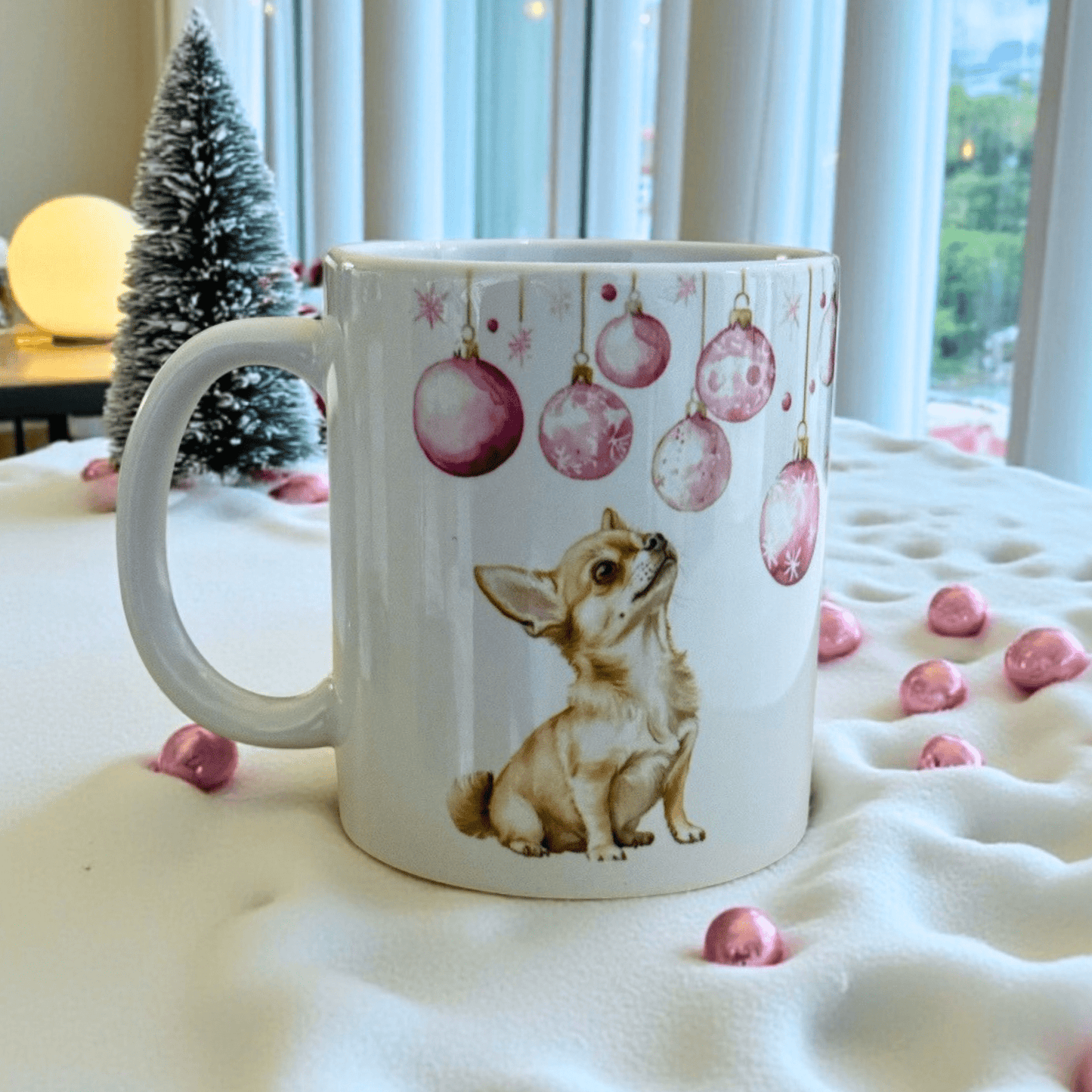 Chihuahua Bauble Bliss Coffee Mug - Pooch Luxury