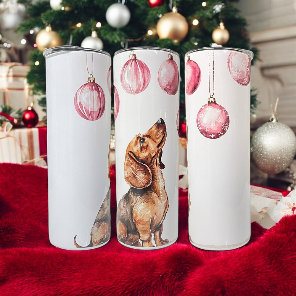 Christmas Dachshund Tumbler - Pooch Luxury