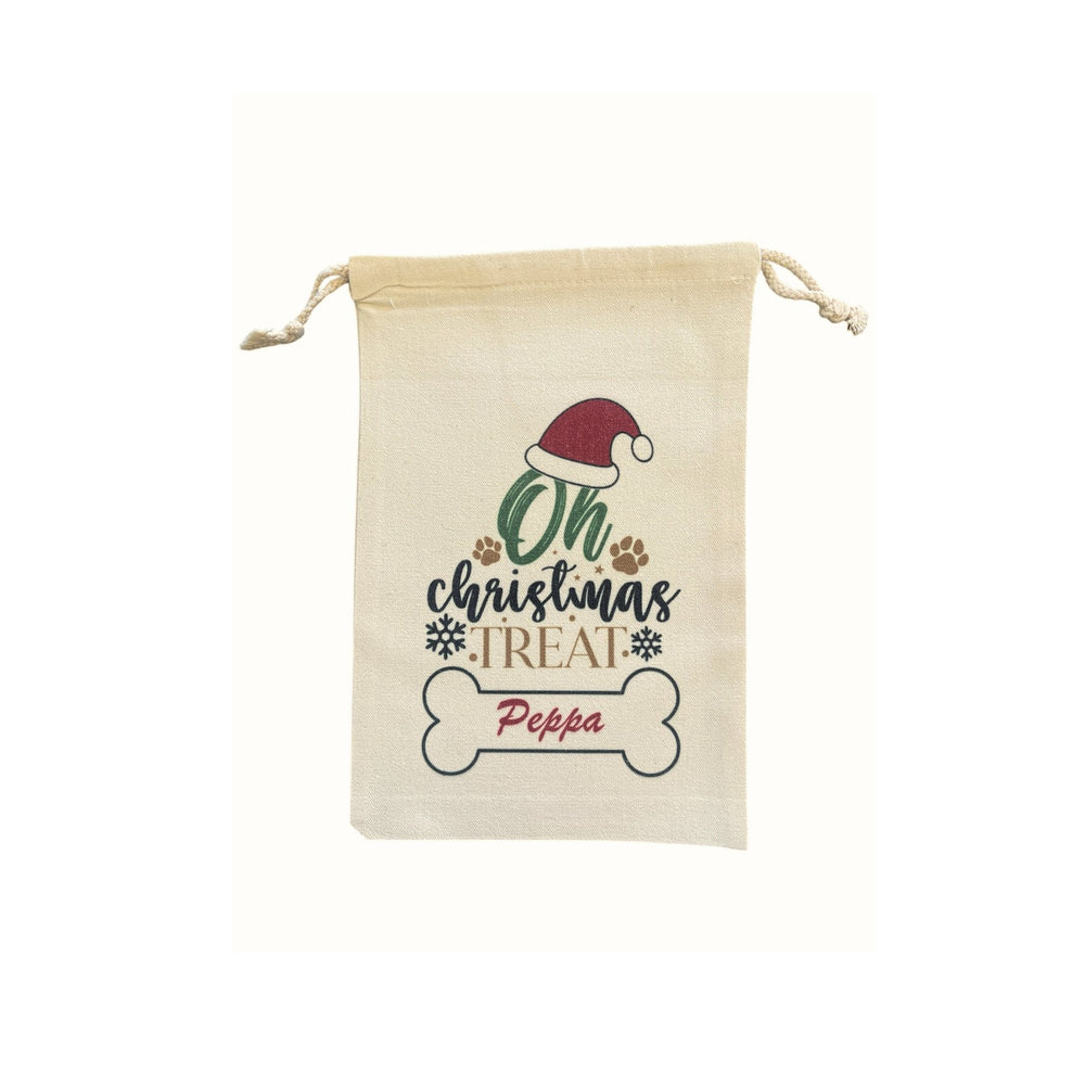 Christmas Personalised Dog Santa Treat Sack - Pooch Luxury