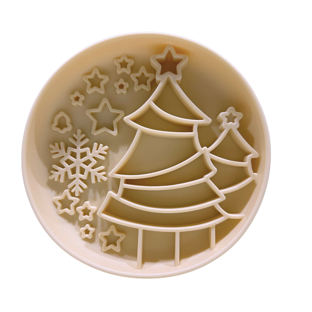 Christmas Themed Slow Feeder - Beige - Pooch Luxury