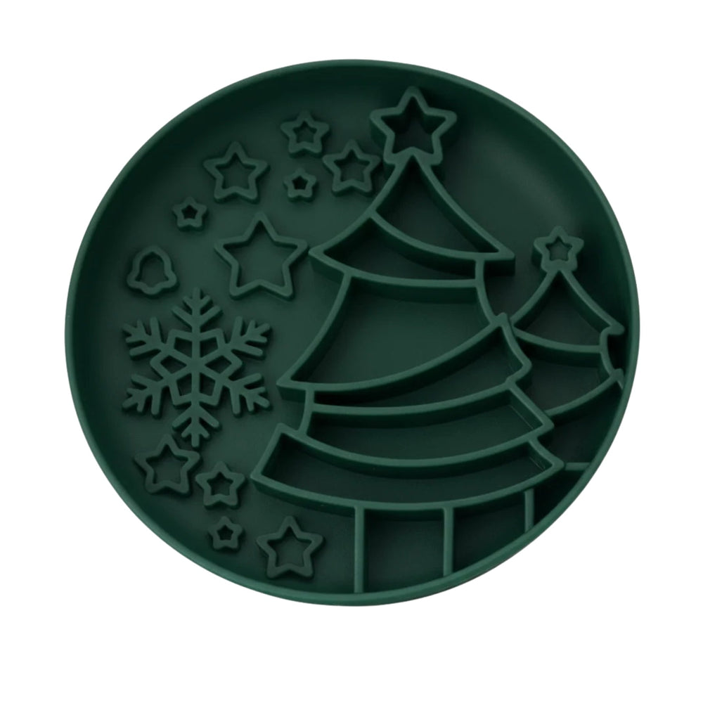 Christmas Themed Slow Feeder - Green - Pooch Luxury