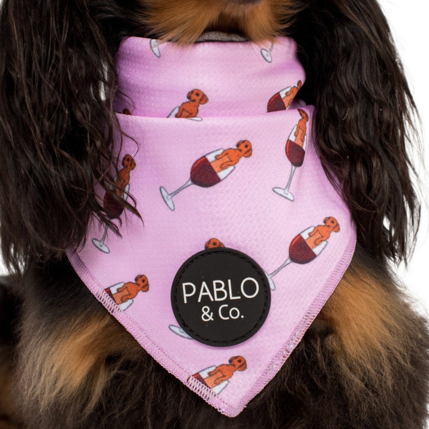 Dachshunds & Wine Dog Bandana - Pooch Luxury