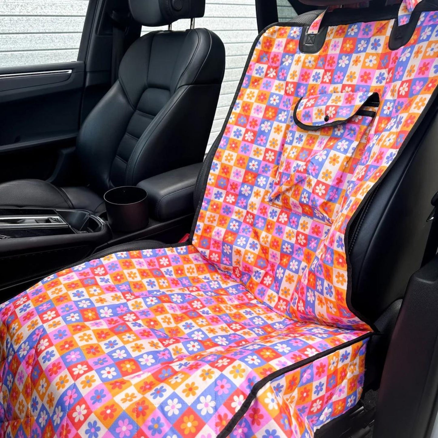 Daisies For Days Deluxe Single Car Seat Cover - Pooch Luxury