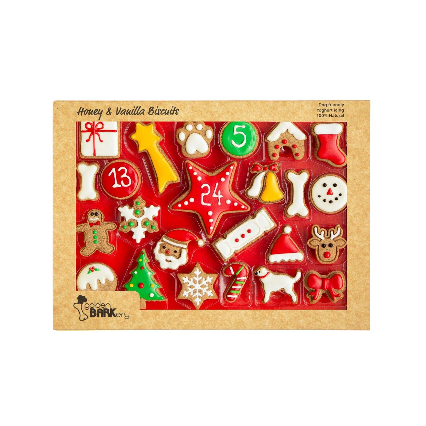 Golden BARKery Christmas Dog Advent Calendar 2024 - Pooch Luxury