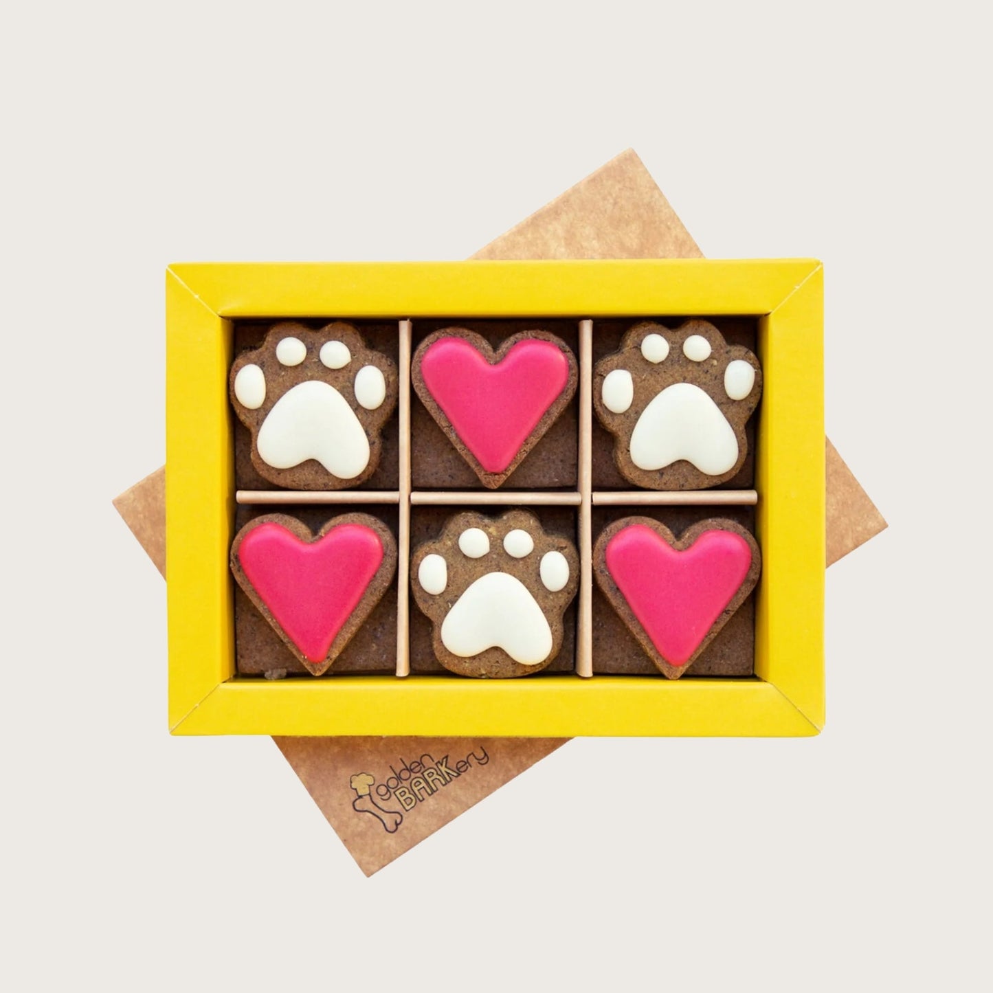 golden BARKery Dog Biscuits - 12 PupBiscuits Pink - Pooch Luxury