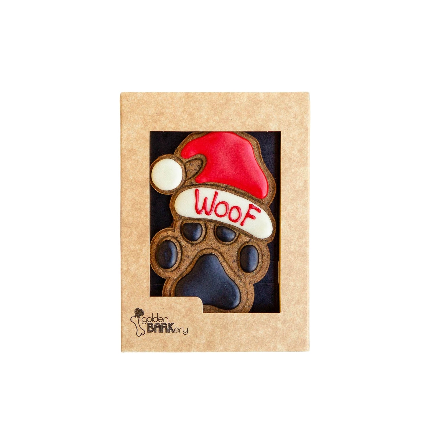 Golden BARKery Woof Santa Paws Christmas Dog Treat - Pooch Luxury