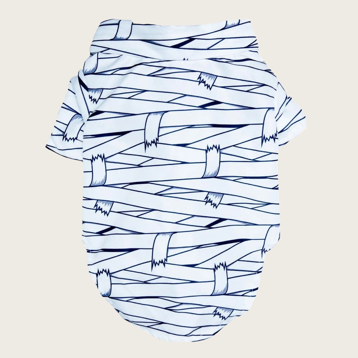 Halloween Camp Shirt - Mummy - Pooch Luxury