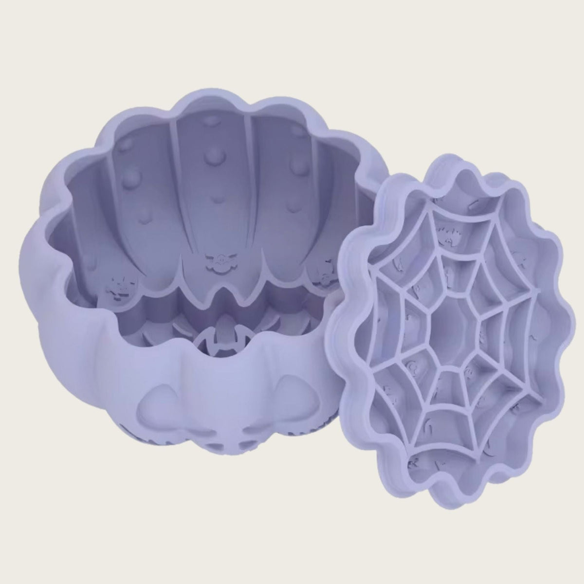 Halloween Pumpkin Slow Feeder & Lick Mat - Enchanted Lavender - Pooch Luxury