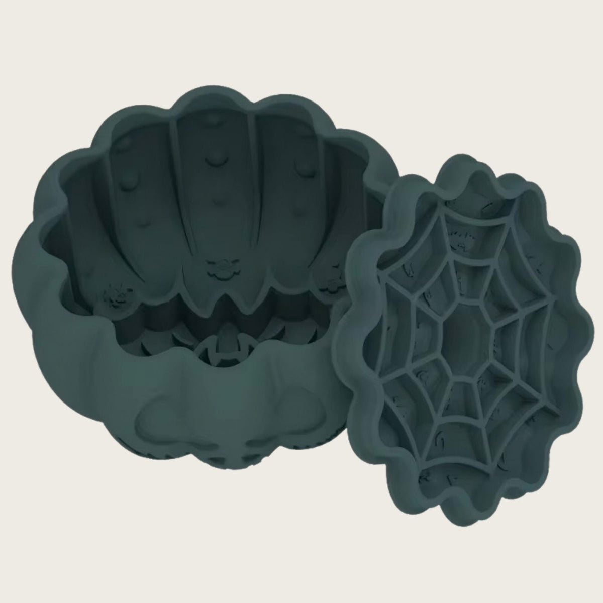Halloween Pumpkin Slow Feeder & Lick Mat - Midnight Forest - Pooch Luxury