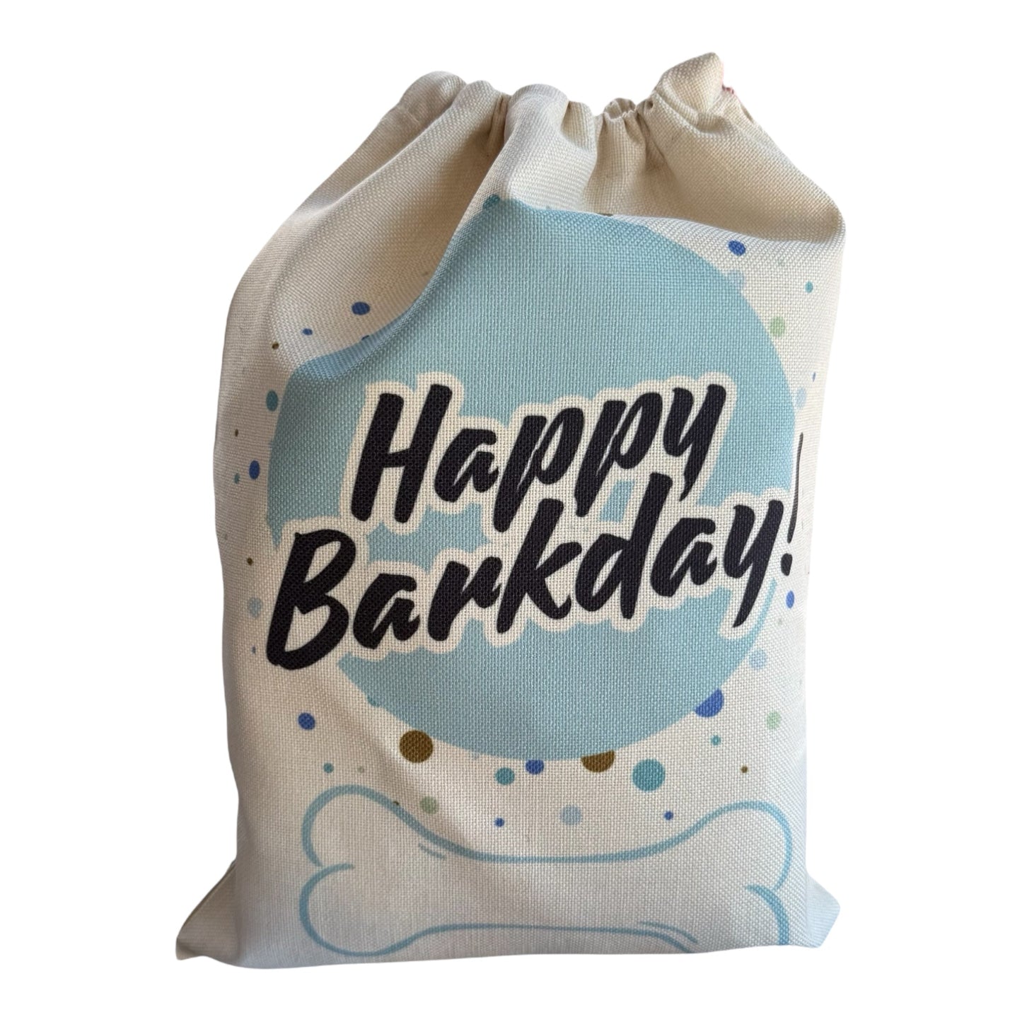 Happy Barkday Bag - Blue - Pooch Luxury
