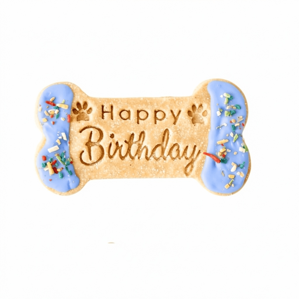 Happy Birthday Bone Dog Treat - Pooch Luxury