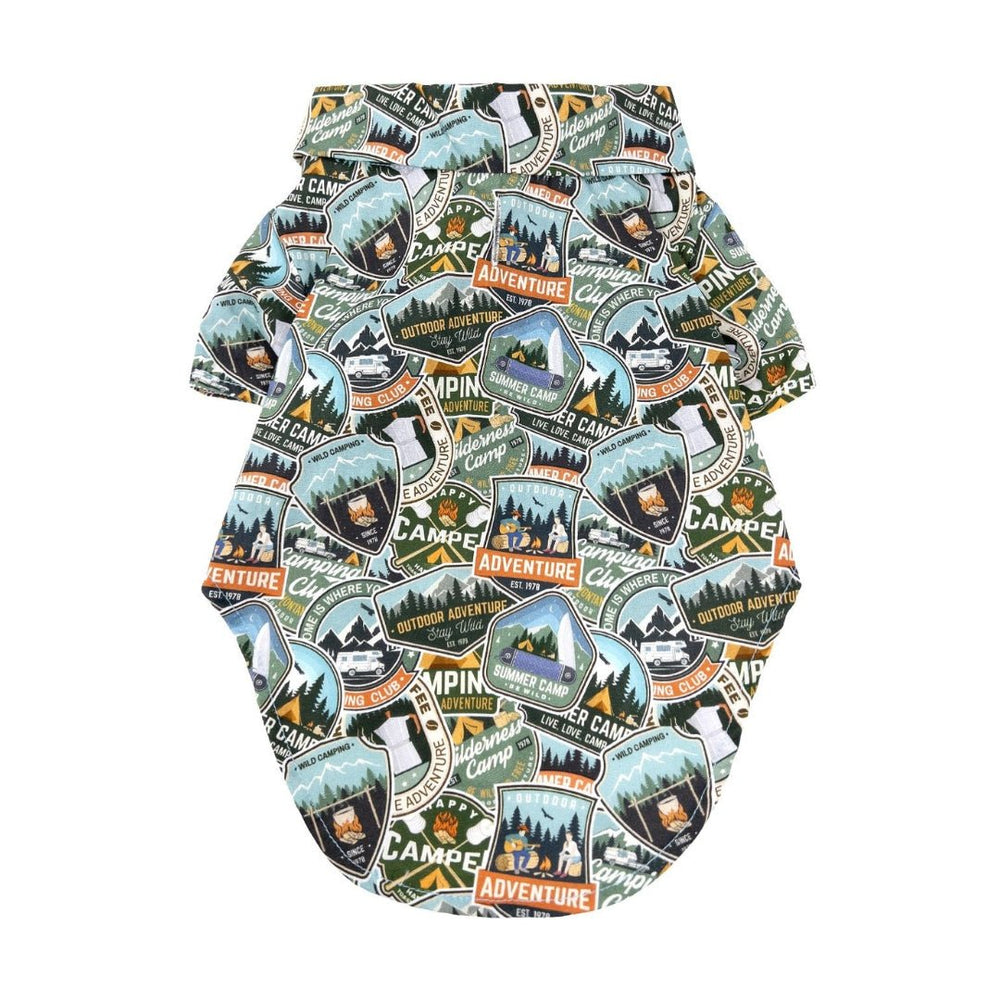 Hawaiian Camp Shirt - Camping Adventure - Pooch Luxury