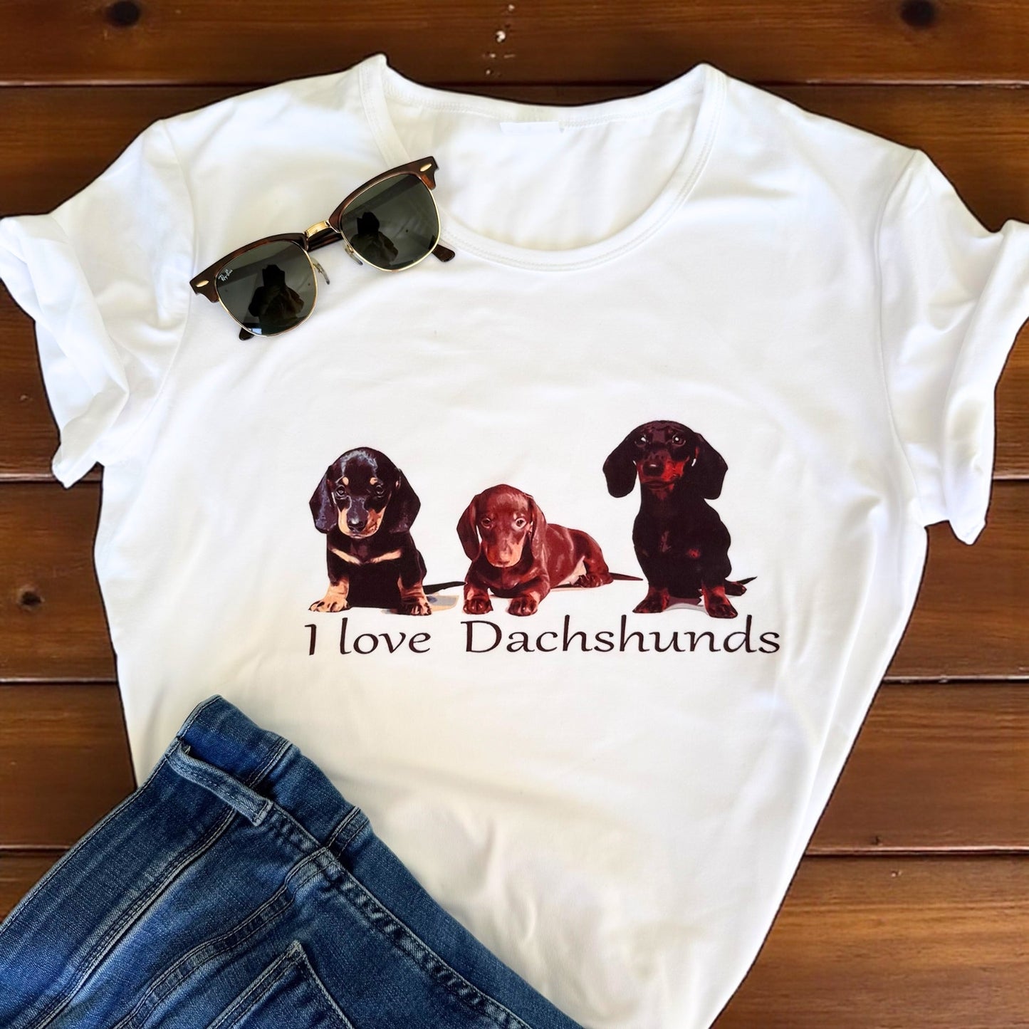 I Love Dachshunds T-Shirt - Pooch Luxury