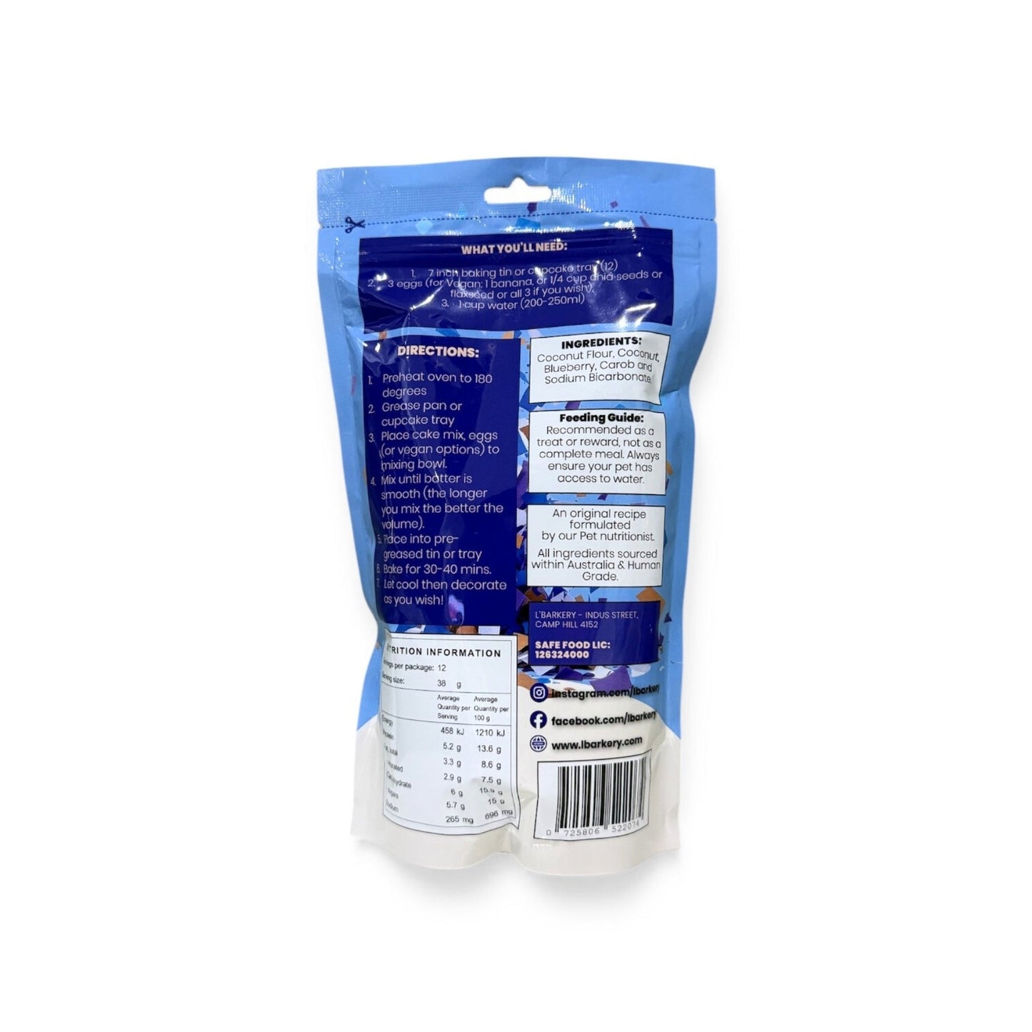 L'Barkery Paw It Cake Mix - Original - Pooch Luxury