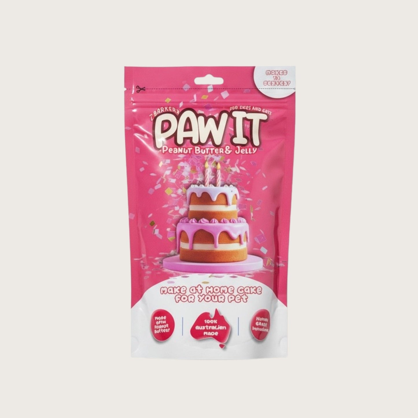 L'Barkery Paw It Cake Mix - Peanut Butter & Jelly - Pooch Luxury
