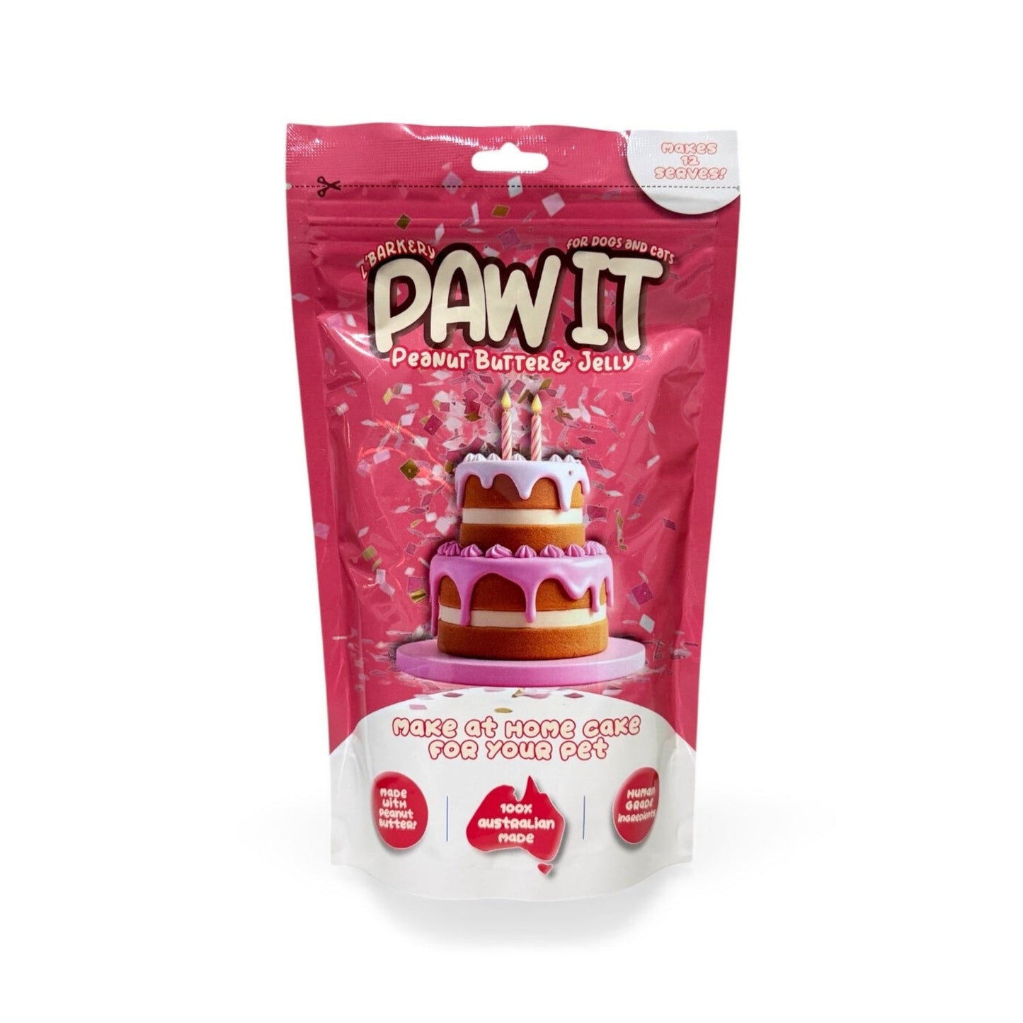 L'Barkery Paw It Cake Mix - Peanut Butter & Jelly - Pooch Luxury
