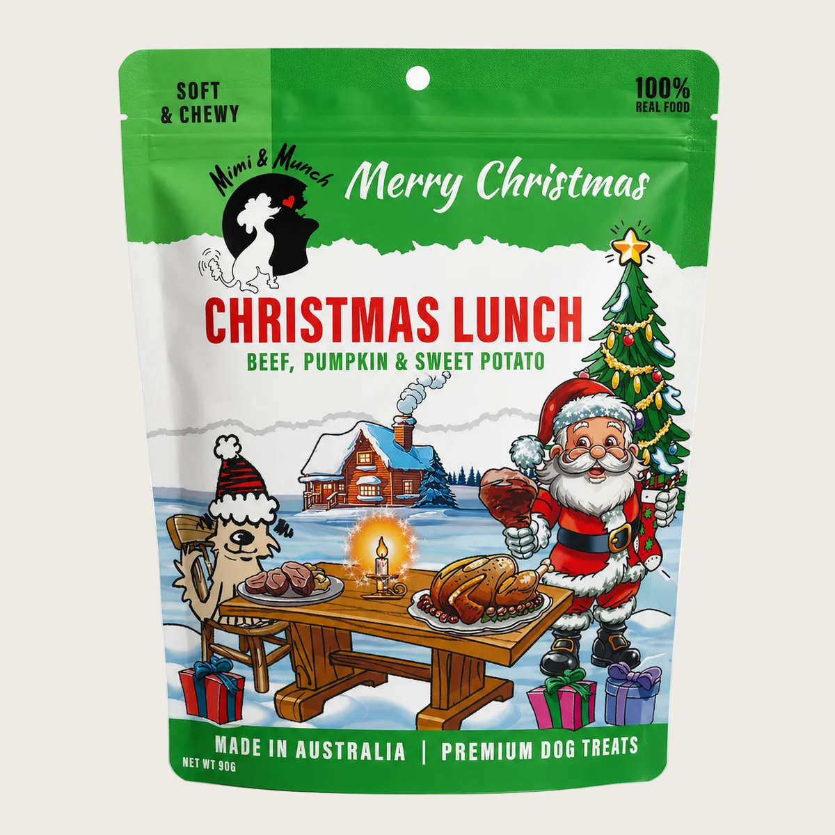 Mimi & Munch Christmas Lunch 90g - Pooch Luxury