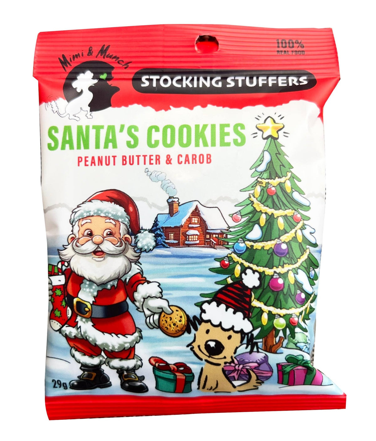 Mimi & Munch Santa's Cookies Stocking Stuffer - Soft & Chewy - Pooch Luxury