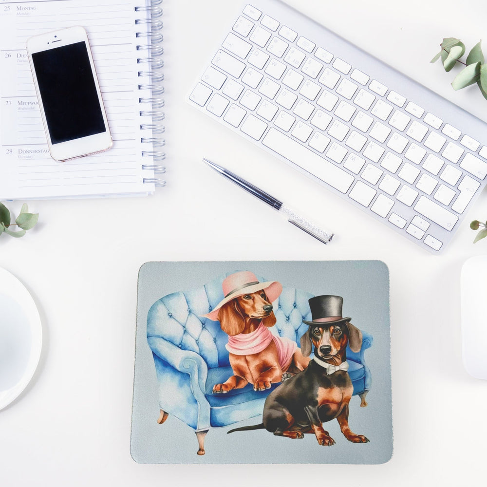 Mouse Pad - Dapper Doxies - Pooch Luxury