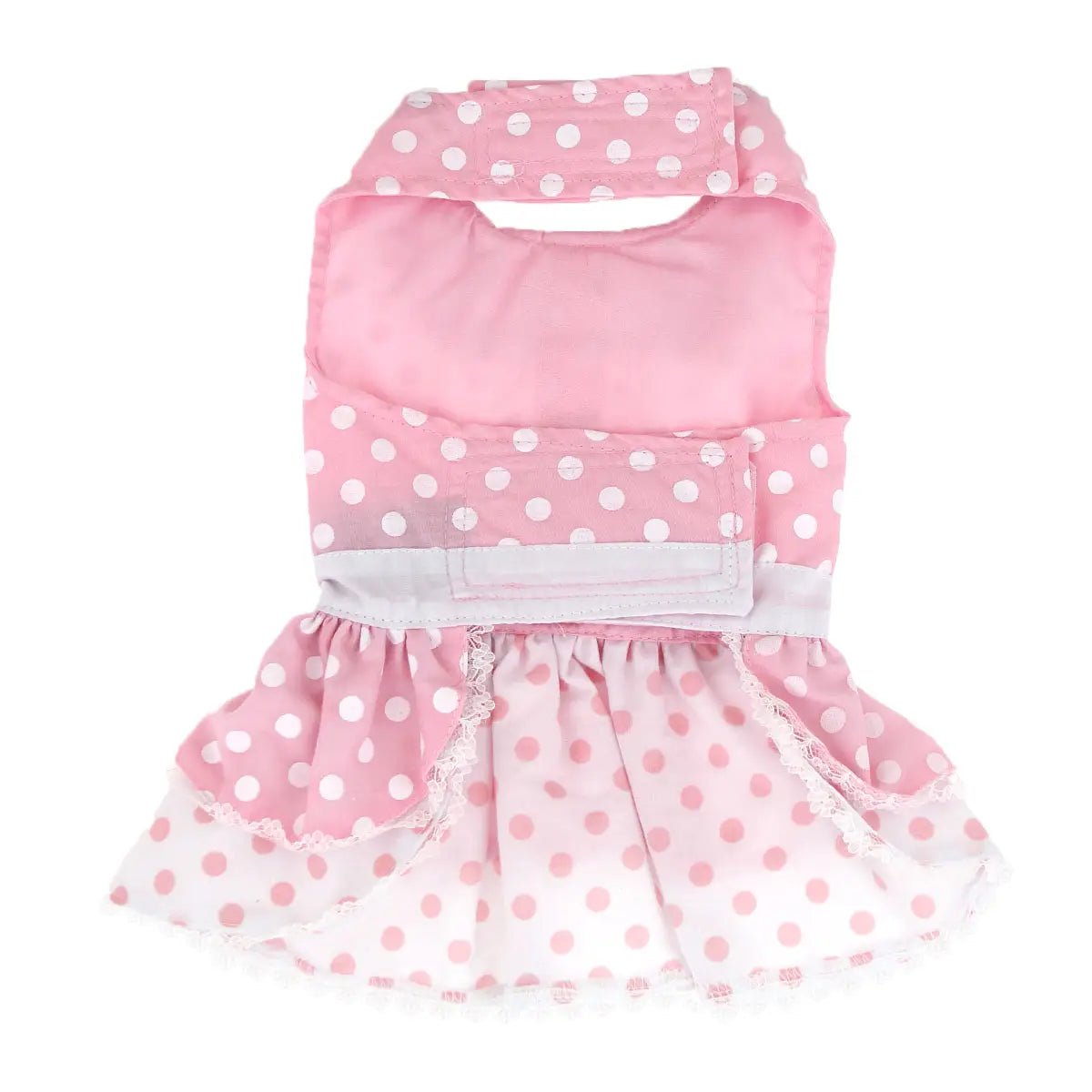 Polka Dot and Lace Dress - Pooch Luxury