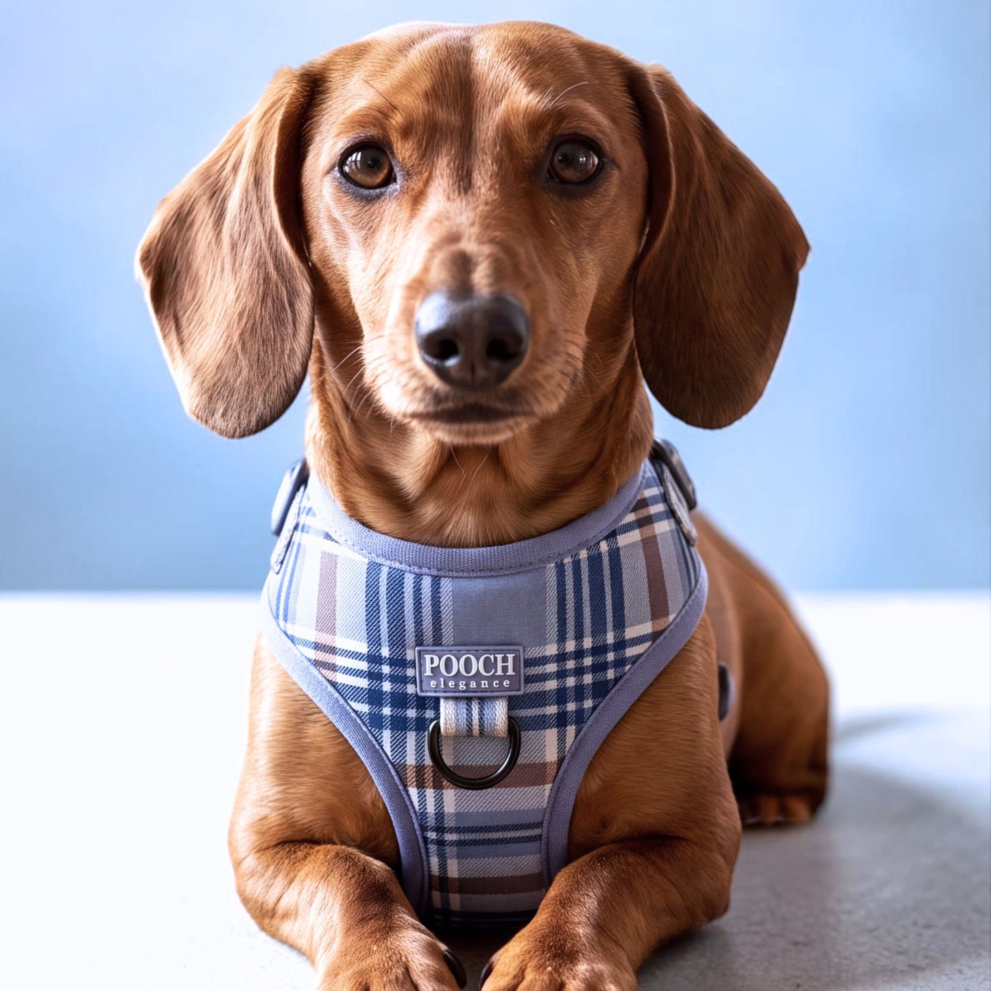 Aspen Plaid Adjustable Dog Harness
