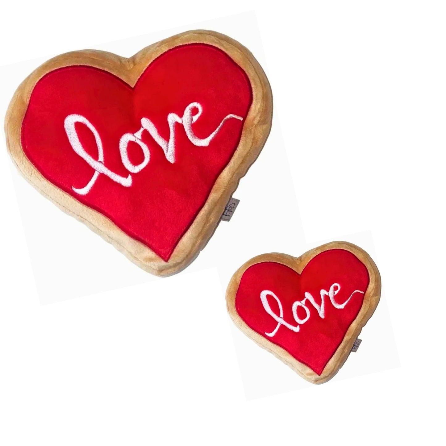 Red Heart Love Sugar Cookie Dog Toy - Pooch Luxury