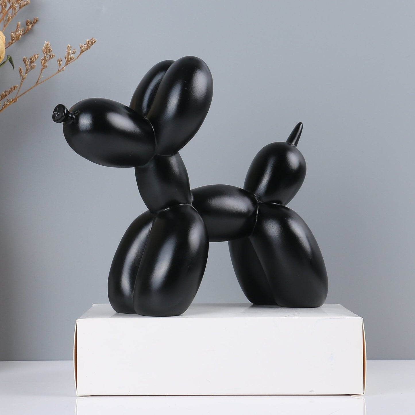 Resin Balloon Dog - Black - Pooch Luxury