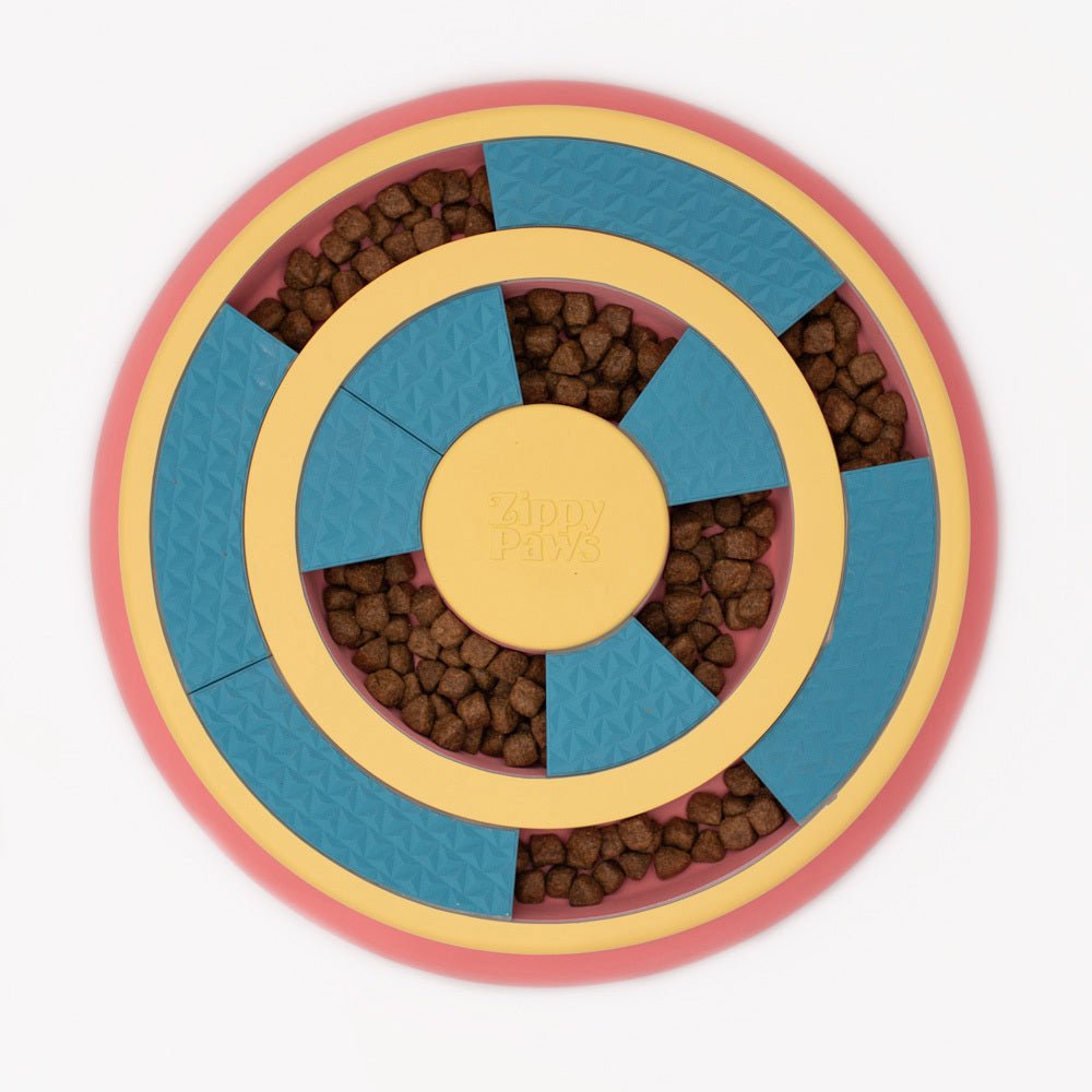 SmartyPaws Puzzler Feeder Interactive Dog Toy - Wagging Wheel - Pooch Luxury