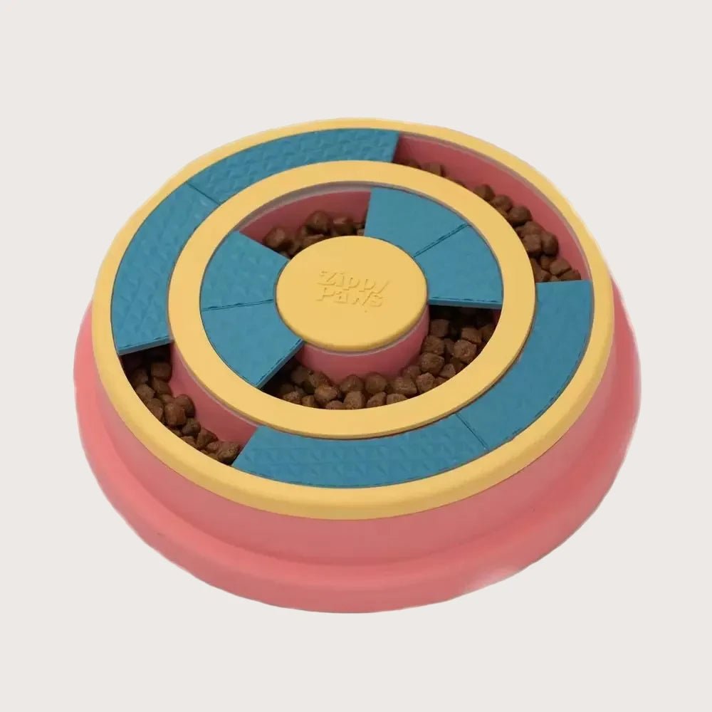 SmartyPaws Puzzler Feeder Interactive Dog Toy - Wagging Wheel - Pooch Luxury