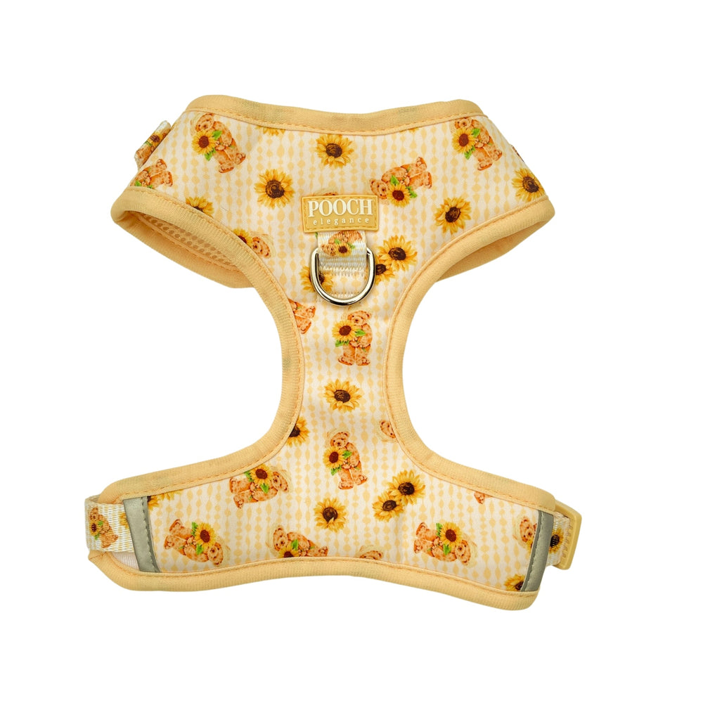 Sunflower Bears Adjustable Dog Harness - Pooch Luxury