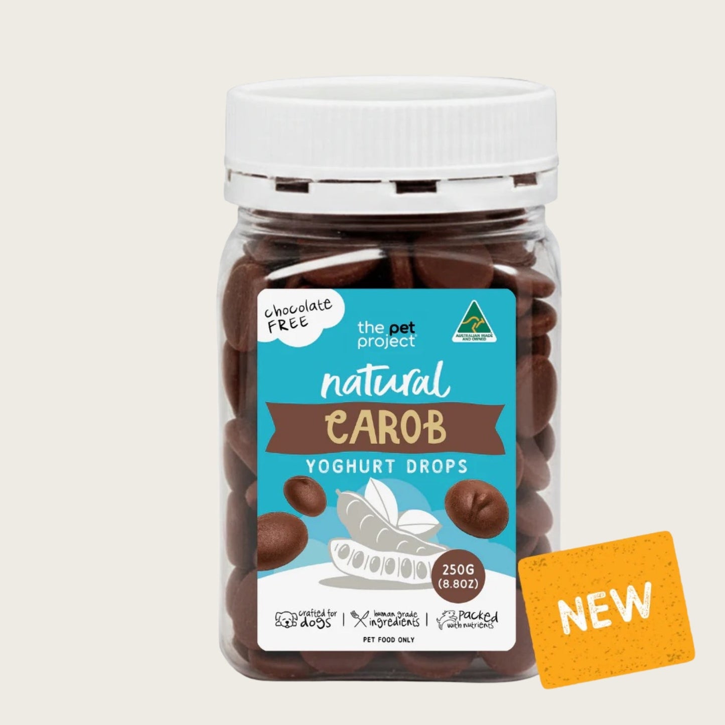 The Pet Project Carob Yoghurt Drops - Pooch Luxury