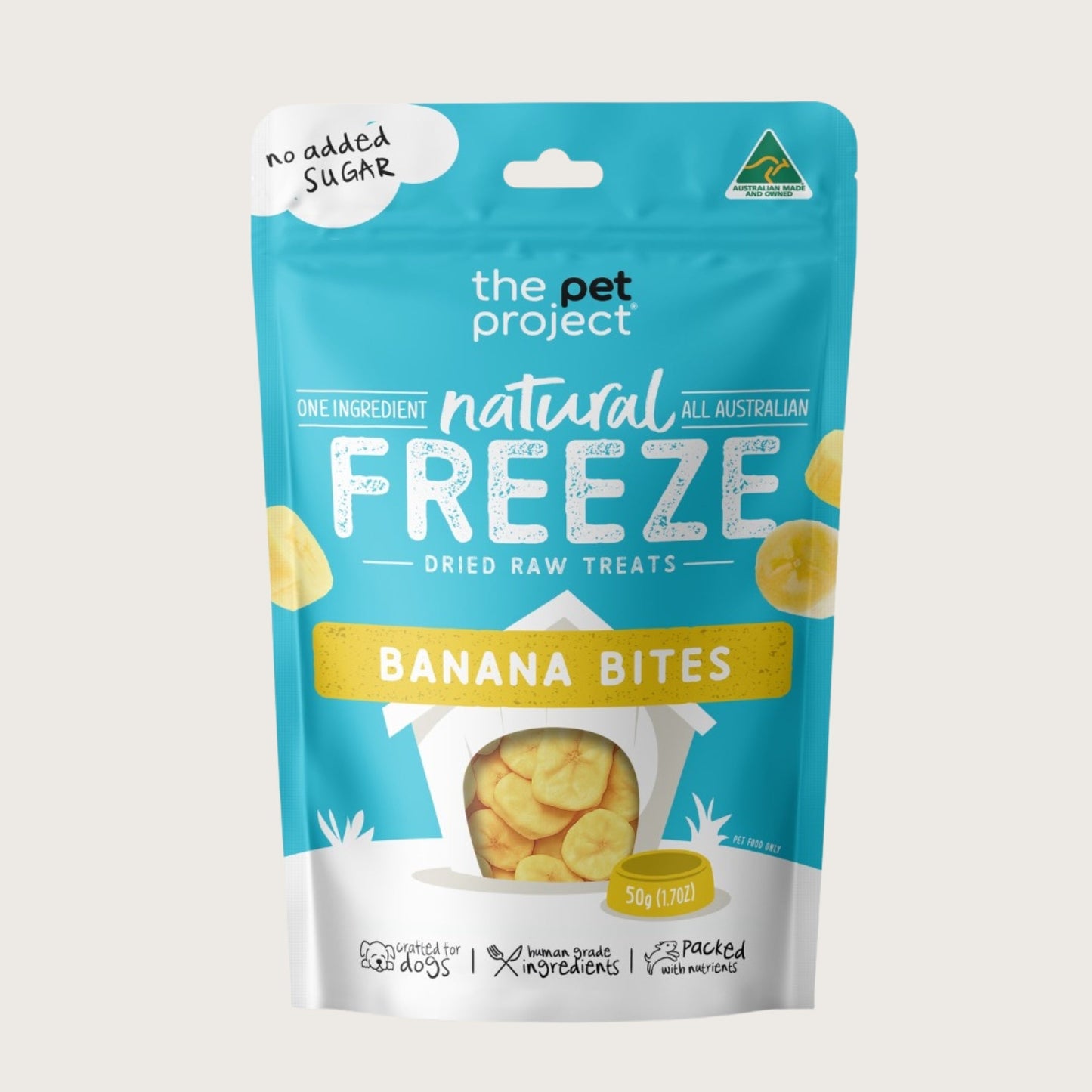 The Pet Project Freeze Dried Banana Bites - Pooch Luxury