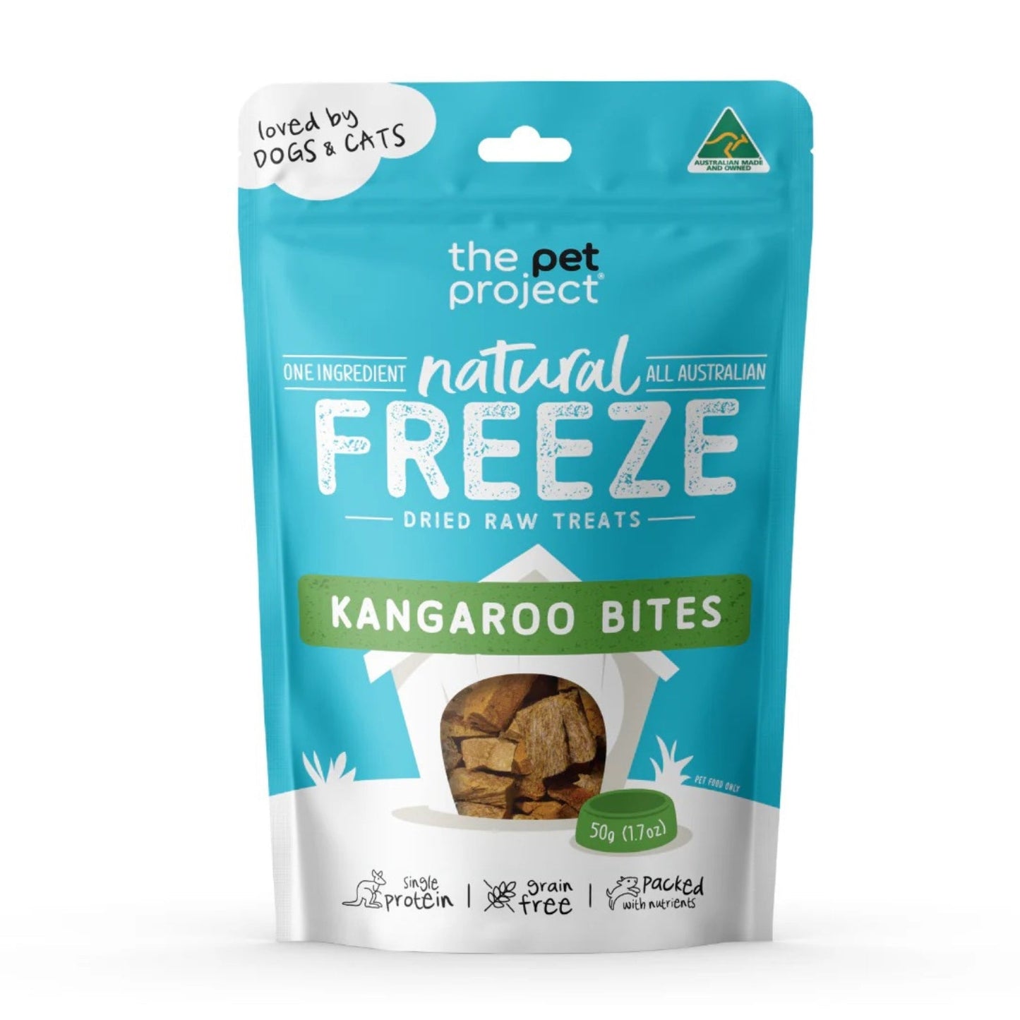 The Pet Project Freeze Dried Kangaroo Bites - Pooch Luxury