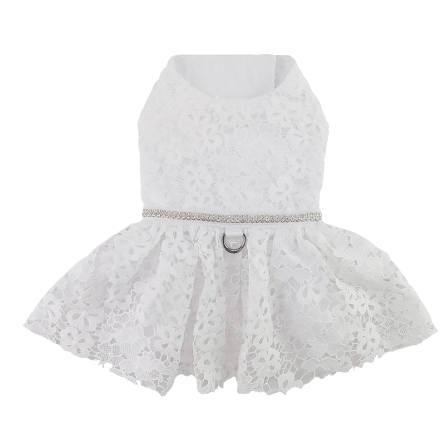 White Lace Dog Wedding Dress - Pooch Luxury