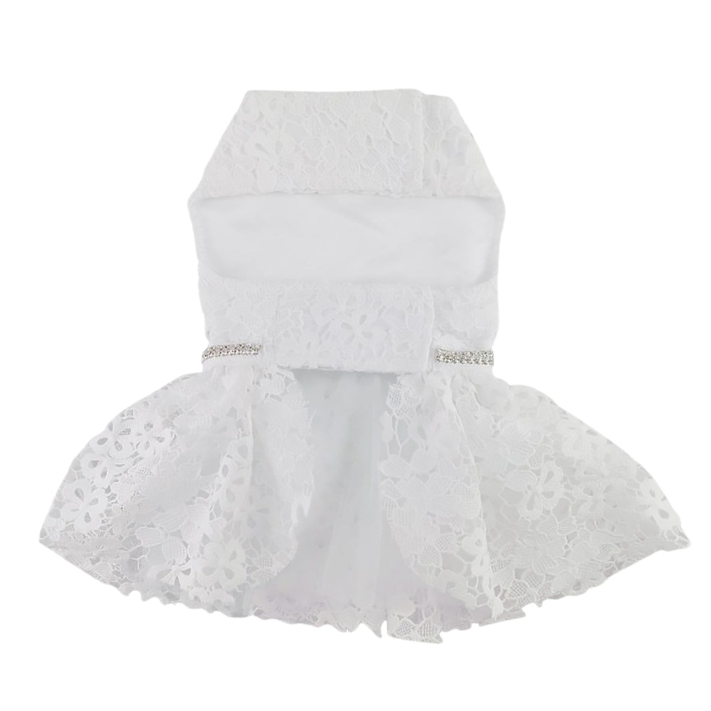 White Lace Dog Wedding Dress - Pooch Luxury