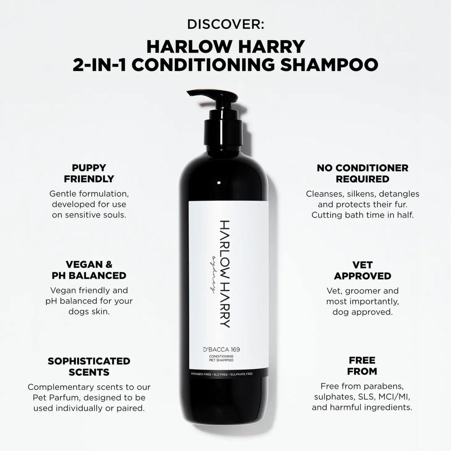
                  
                    2-in-1 Conditioning Dog Shampoo - D'bacca 169 - Pooch Luxury
                  
                