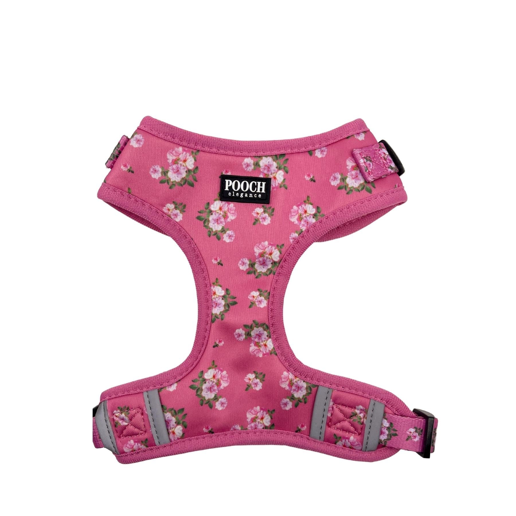 Adjustable Dog Harness - Bouquet of Roses - Pooch Luxury