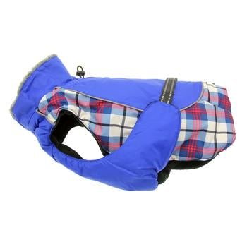 Alpine All Weather Dog Coat - Royal Blue Plaid - Pooch Luxury
